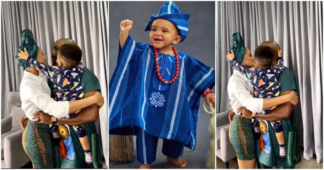 Photos of Banky W, Adesua Etomi and Zaiah Photos of Banky W, Adesua Etomi and Zaiah