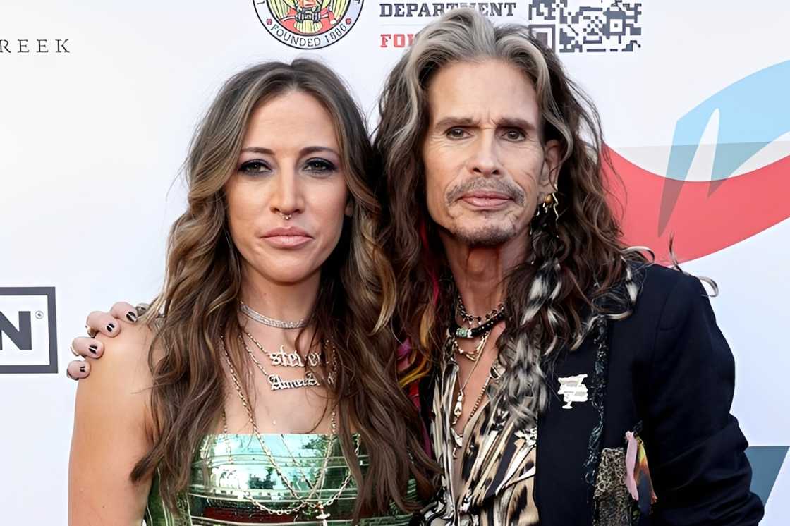 Steven Tyler and Aimee Preston attend the 6th Annual Jam For Janie Grammy Awards Viewing Party Steven Tyler and Aimee Preston attend the 6th Annual Jam For Janie Grammy Awards Viewing Party