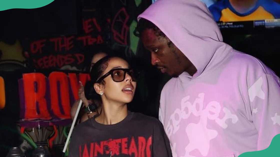 Young Thug and Mariah the Scientist appear together at an event