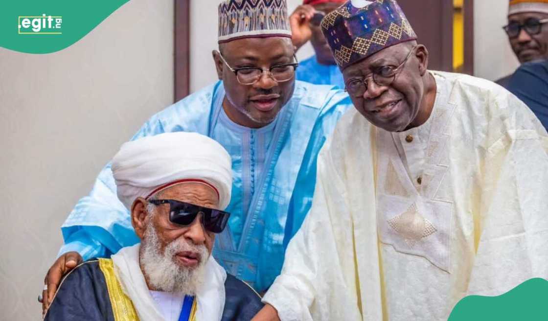 Tinubu ya yi ta'aziyyar Sheikh Ɗahiru Usman Bauchi Tinubu ya yi ta'aziyyar Sheikh Ɗahiru Usman Bauchi