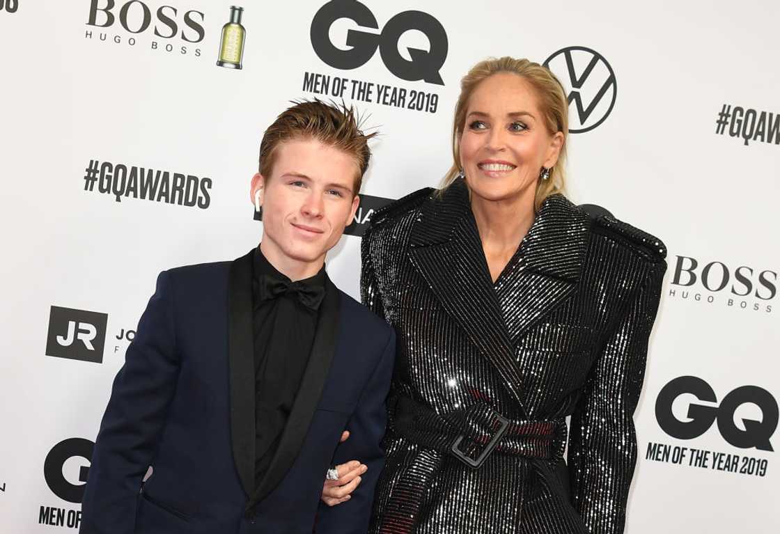 Sharon Stone and her son Roan Joseph Bronstein in Berlin Sharon Stone and her son Roan Joseph Bronstein in Berlin