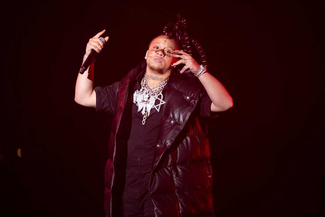 Trippie Redd performs onstage during day 3 of Rolling Loud Los Angeles at Hollywood Park Grounds Trippie Redd performs onstage during day 3 of Rolling Loud Los Angeles at Hollywood Park Grounds