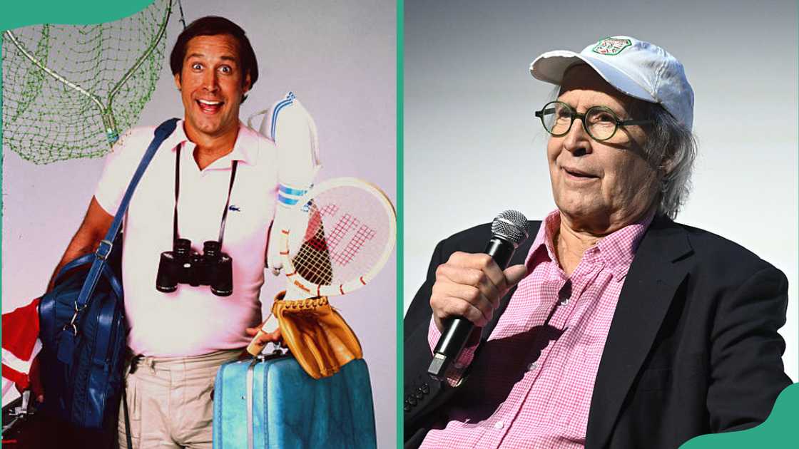 Chevy Chase in 1983. Chevy chase in 2025.
