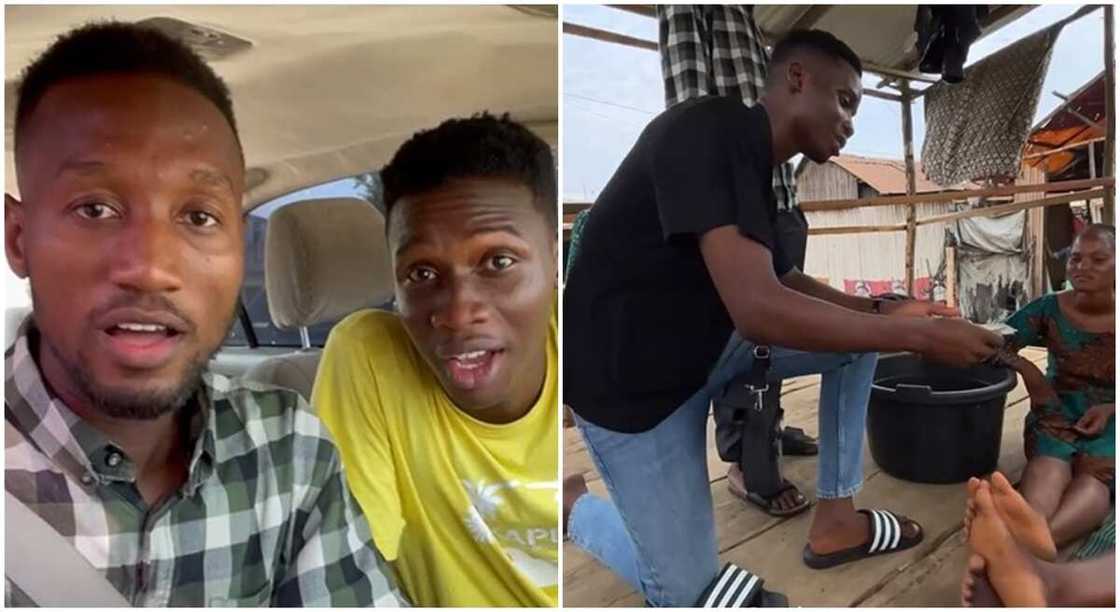 Nigerian man, @Ositapopcorn goes into Makoko, and blesses a mother with the sum of N10k. Nigerian man, @Ositapopcorn goes into Makoko, and blesses a mother with the sum of N10k.