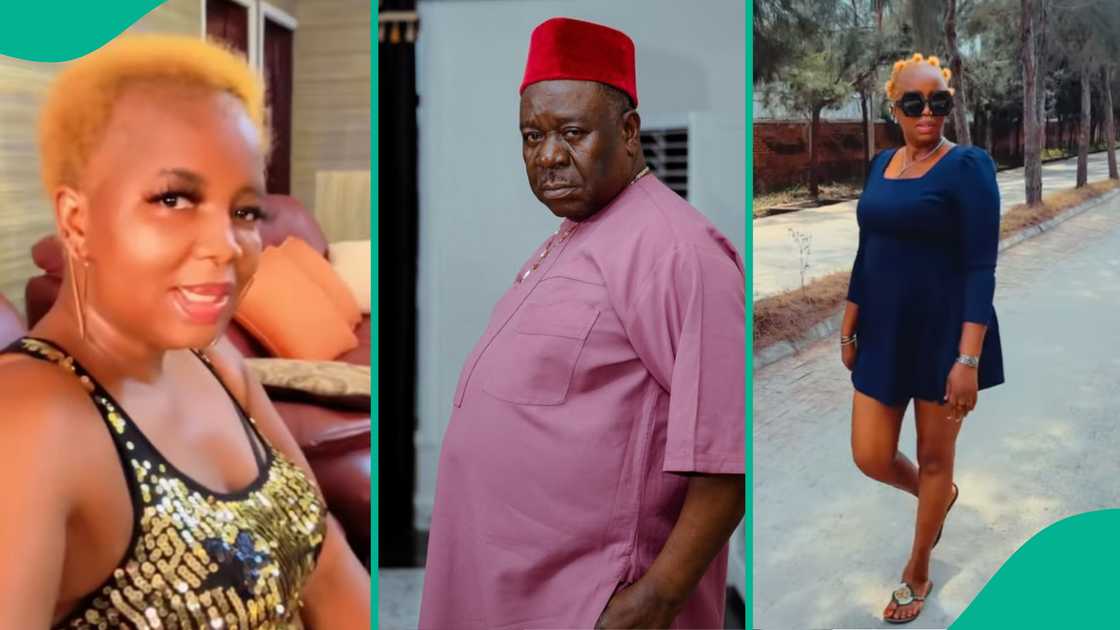 Fans blast Mr Ibu's widow for flaunting her body online a year after her husband's death. Fans blast Mr Ibu's widow for flaunting her body online a year after her husband's death.