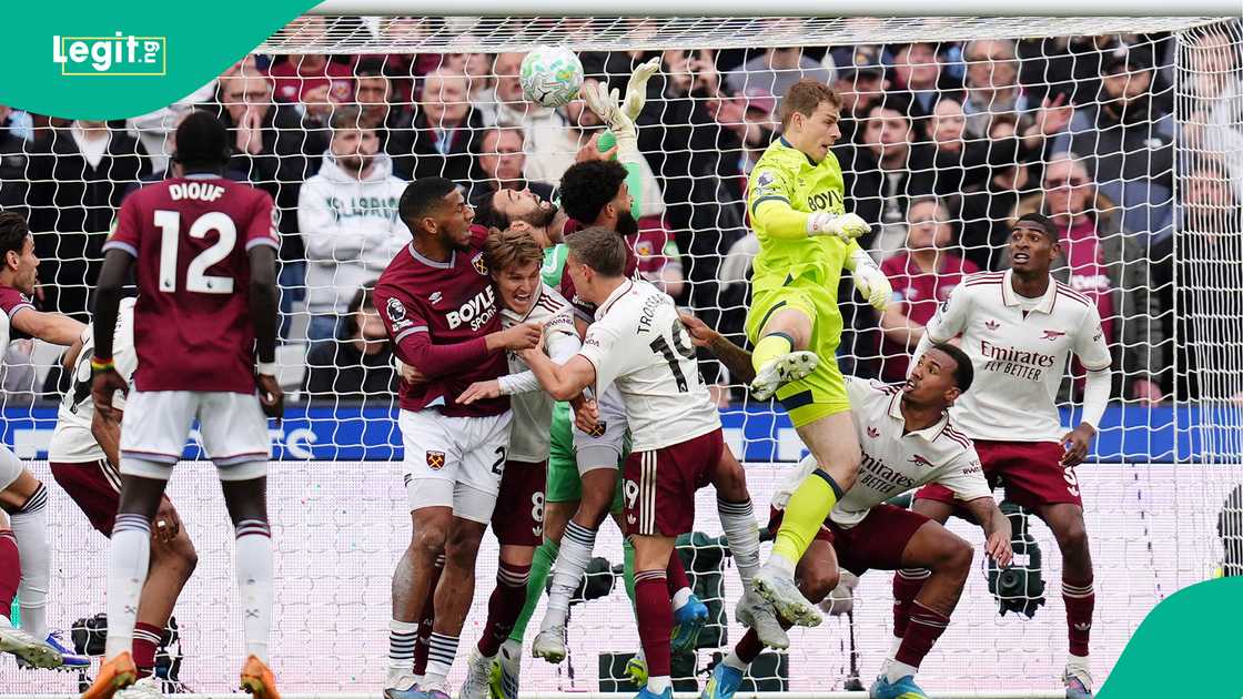 David Raya, Pablo Felipe, Arsenal, West Ham, London, Premier League.