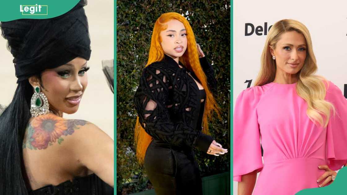 Industry plant celebrities: Cardi B (L), Ice Spice (C), and Paris Hilton (R)