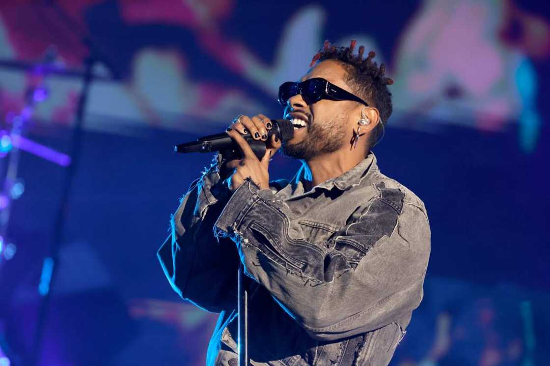 Miguel performs onstage during a taping of iHeartRadio’s Living Black Block Party in Inglewood, California