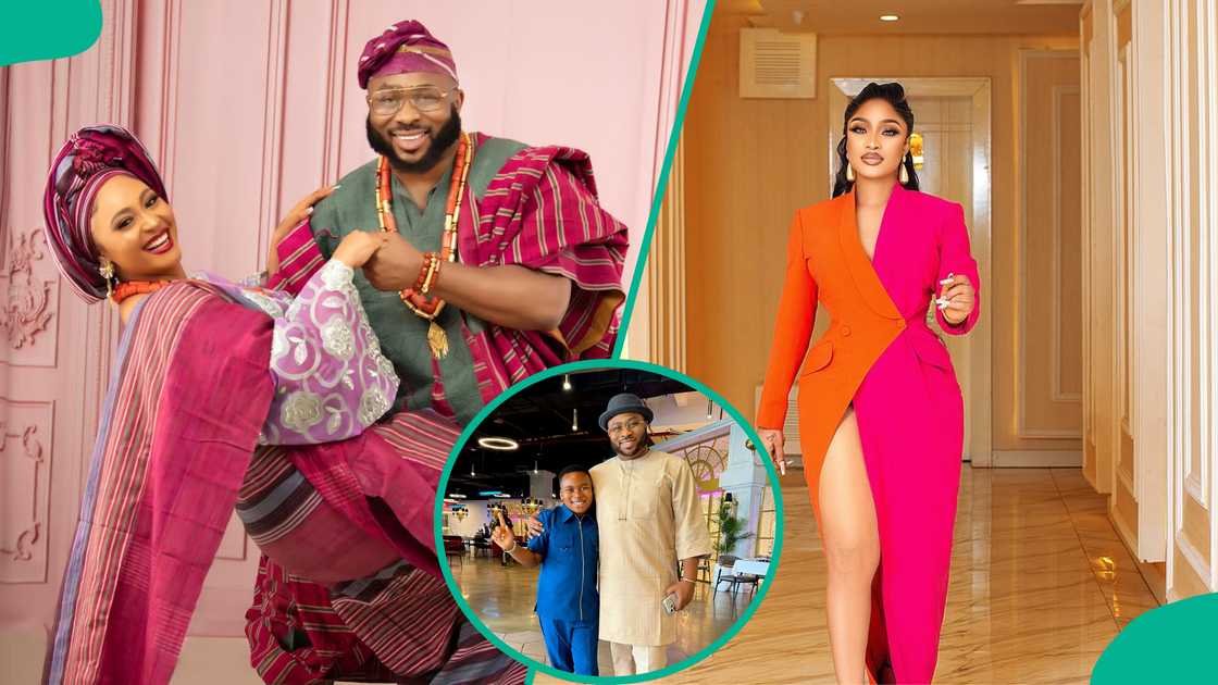 Olakunle Churchill shares post about his ex-wife, Tonto Dikeh, Rosy Meurer and Andre Olakunle Churchill shares post about his ex-wife, Tonto Dikeh, Rosy Meurer and Andre