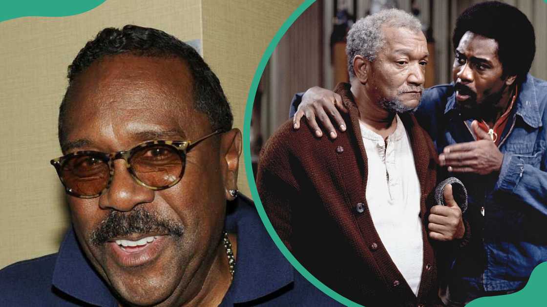 Demond Wilson at a theatre expo and on a set acting Demond Wilson at a theatre expo and on a set acting