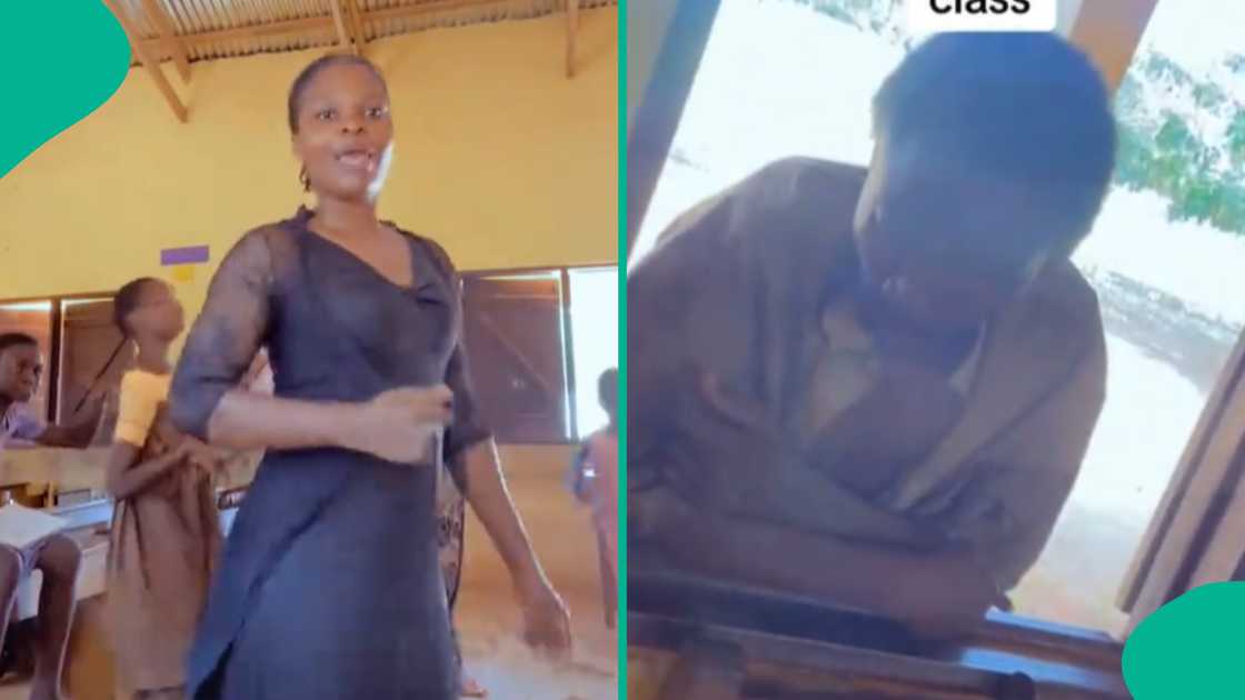 The man told the teacher he wanted to speak to her. The man told the teacher he wanted to speak to her.