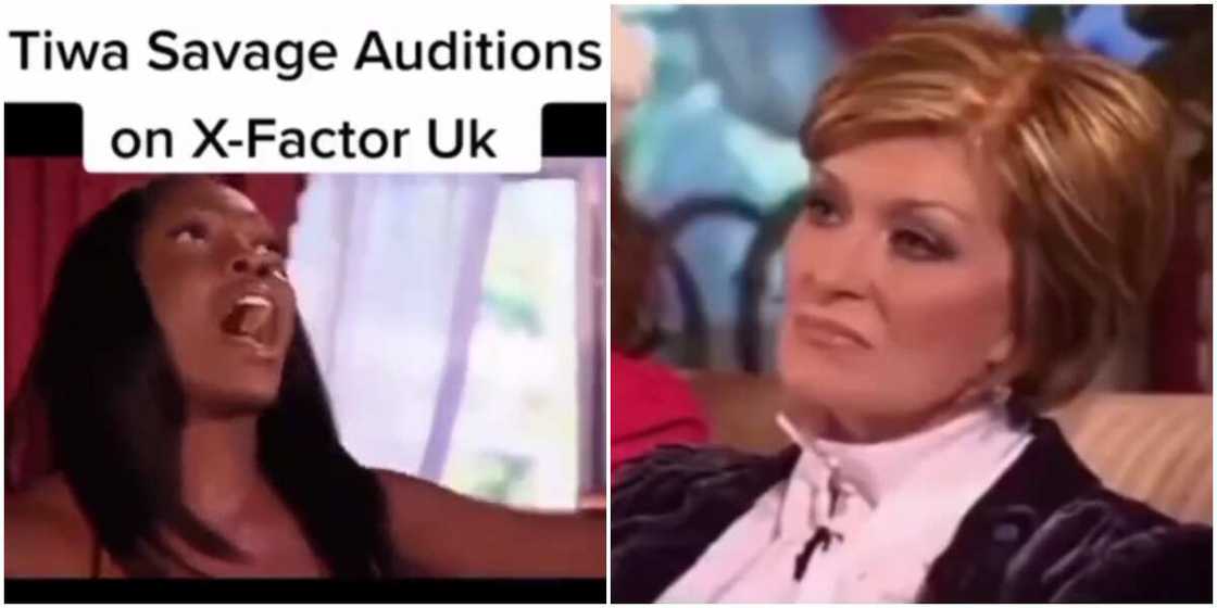 Tiwa Savage during X-factor Tiwa Savage during X-factor
