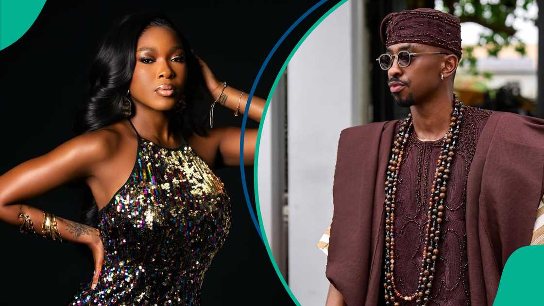 BBNaija stars Saga and Vee share steamy kiss on movie set BBNaija stars Saga and Vee share steamy kiss on movie set