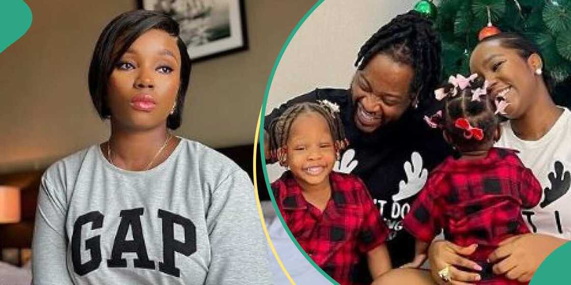 BBNaija star Bambam and family