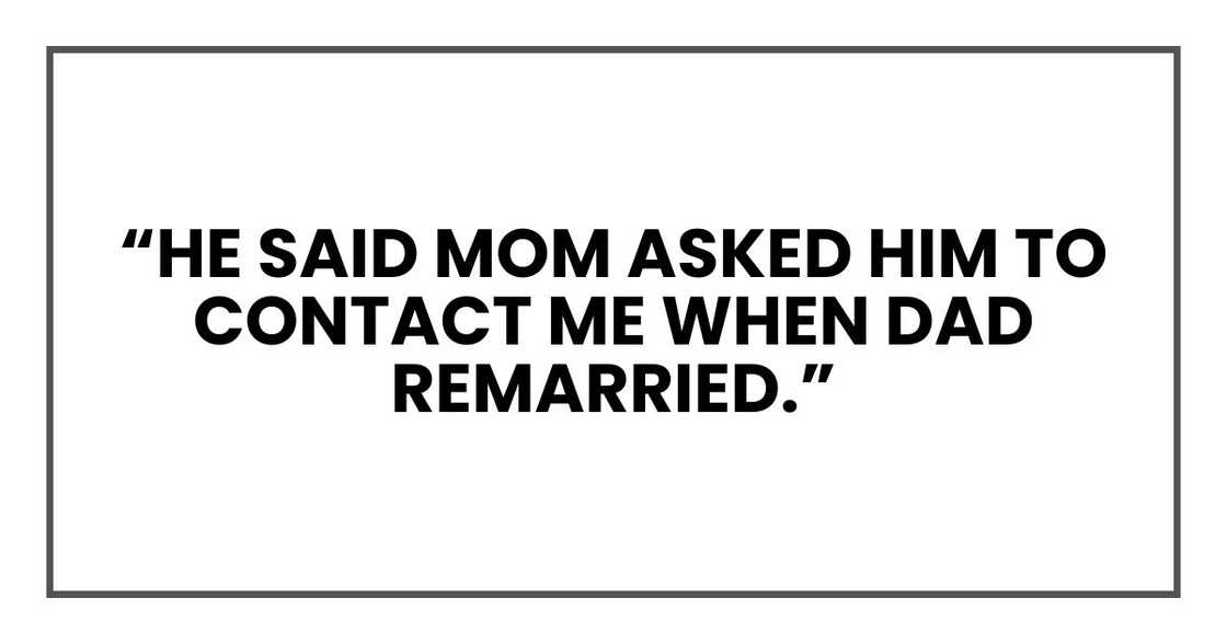 WHEN DAD REMARRIED WHEN DAD REMARRIED