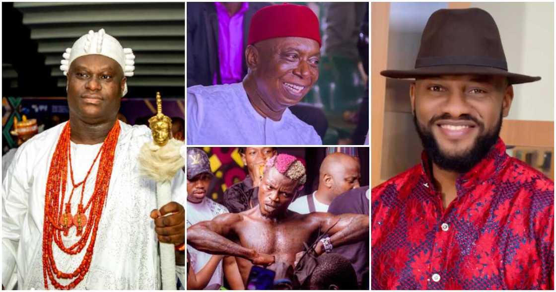Photos of Ooni Of Ife, Portable, Ned Nwoko and Yul Edochie Photos of Ooni Of Ife, Portable, Ned Nwoko and Yul Edochie