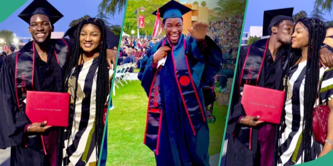 Nollywood actress Omotola Jalade-Ekeinde goes gaga as her last son graduates from university Nollywood actress Omotola Jalade-Ekeinde goes gaga as her last son graduates from university