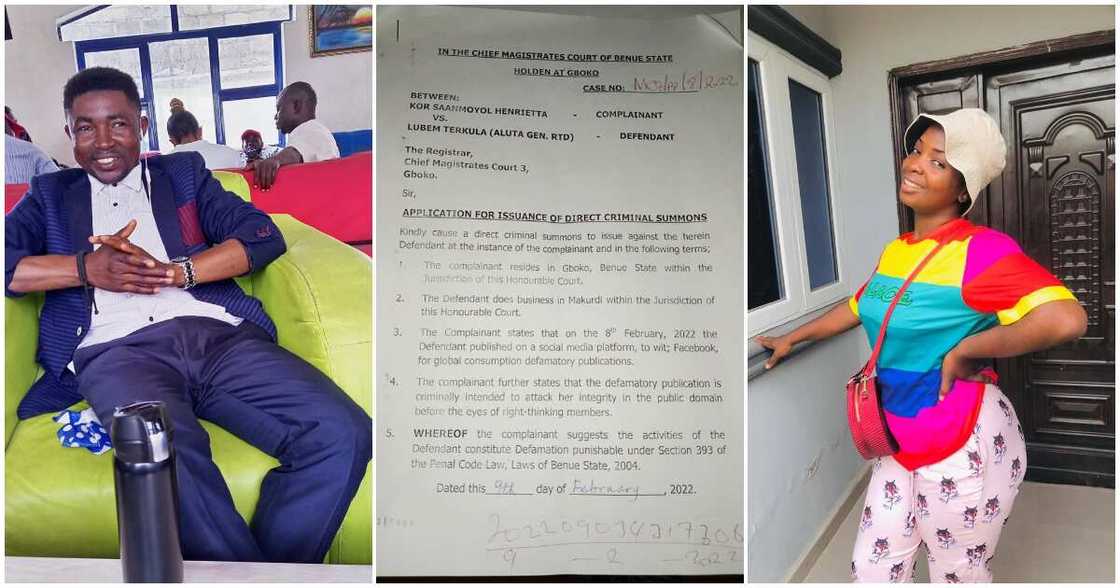 Reactions as lady sues man for dragging her on social media after she collected N1500 and failed to show up Reactions as lady sues man for dragging her on social media after she collected N1500 and failed to show up