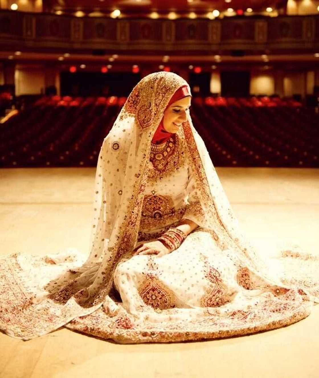 Nikah wedding dress with embroidery Nikah wedding dress with embroidery