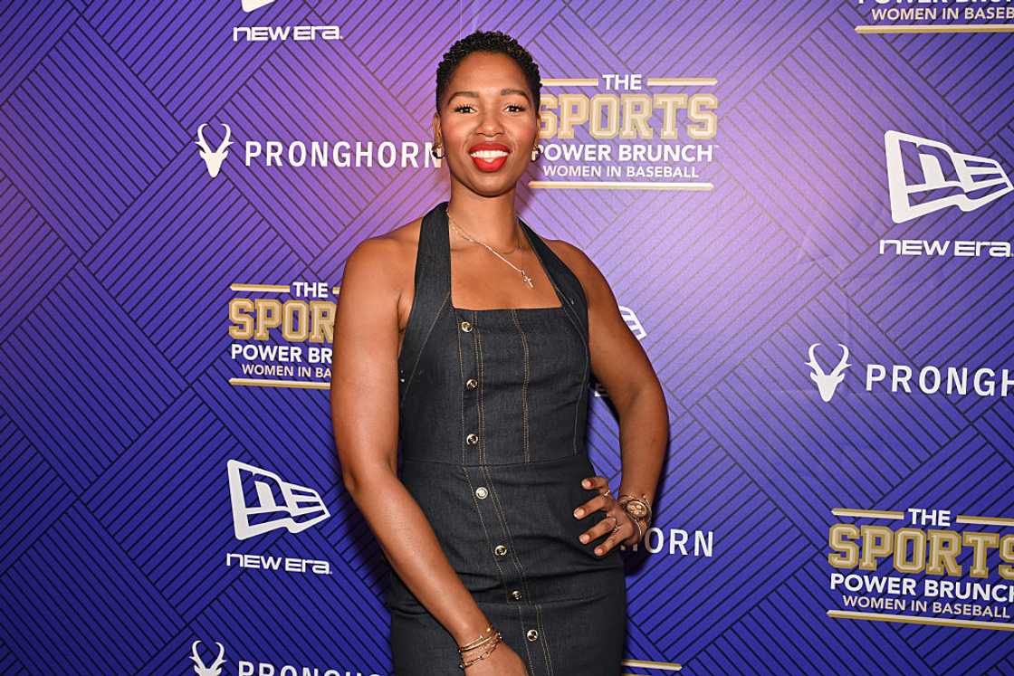 Monica McNutt attends Sports Power Brunch for Women in Baseball Monica McNutt attends Sports Power Brunch for Women in Baseball