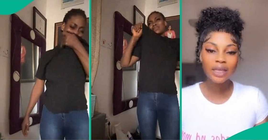 Lady in tears after forgetting to turn off bathroom tap Lady in tears after forgetting to turn off bathroom tap