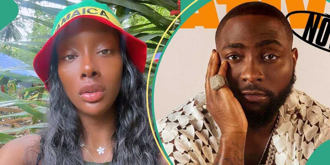 Davido's alleged side chick Anita Brown, Afrobeats star Davido Davido's alleged side chick Anita Brown, Afrobeats star Davido