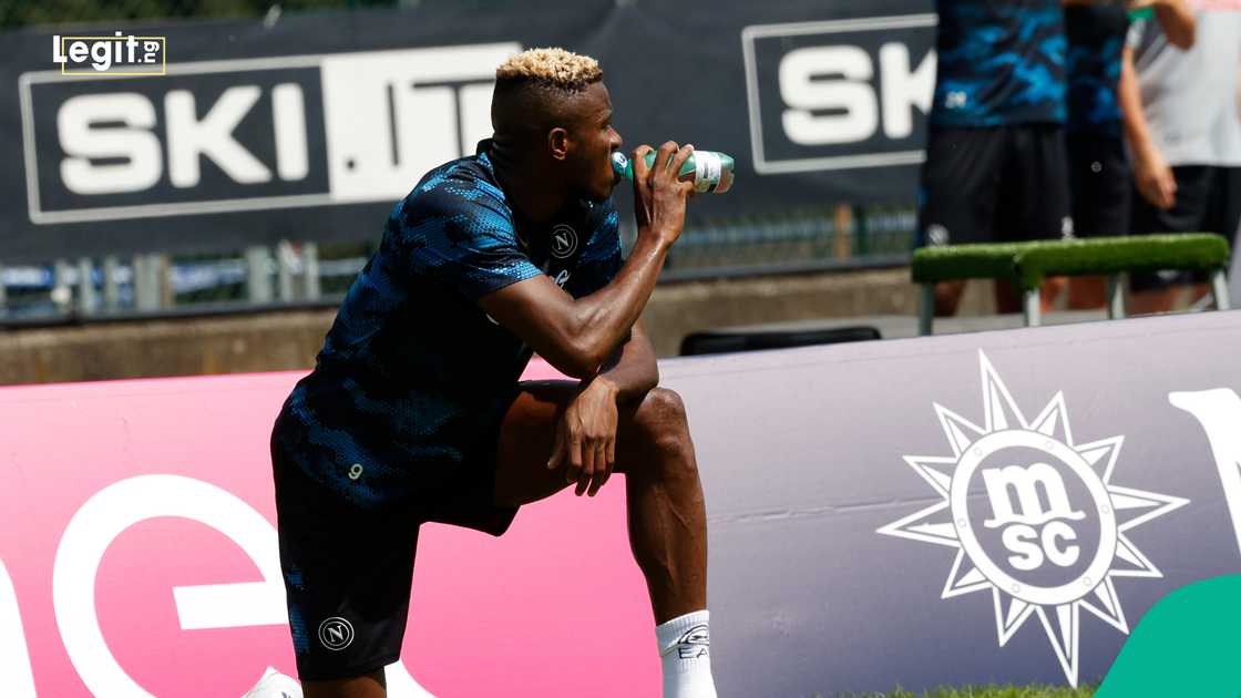 Victor Osimhen, Napoli, Dimaro Folgarida, Trento, Italy. Victor Osimhen, Napoli, Dimaro Folgarida, Trento, Italy.