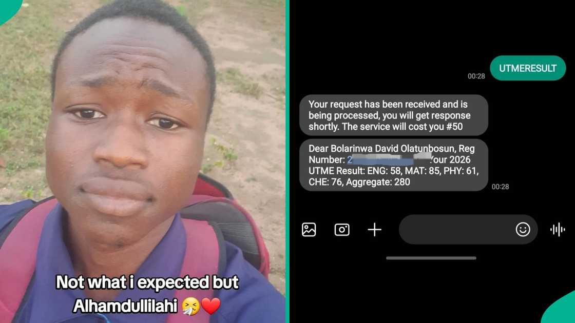 2026 UTME: A science student who got an unexpected result posts what he saw 2026 UTME: A science student who got an unexpected result posts what he saw