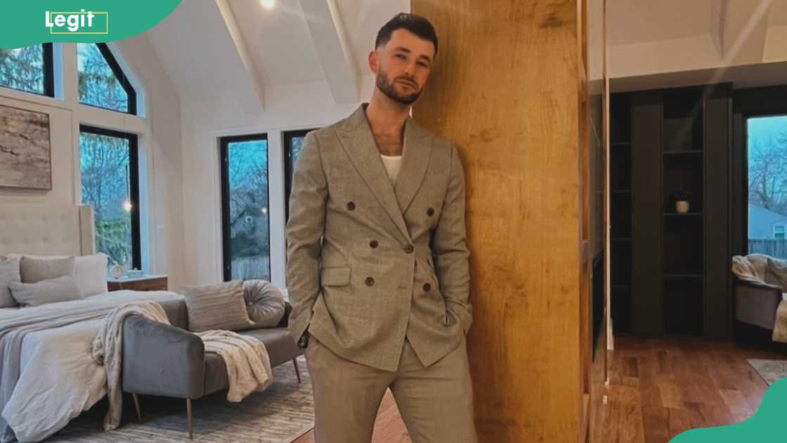 Nick Dorka posing indoors Nick Dorka posing indoors