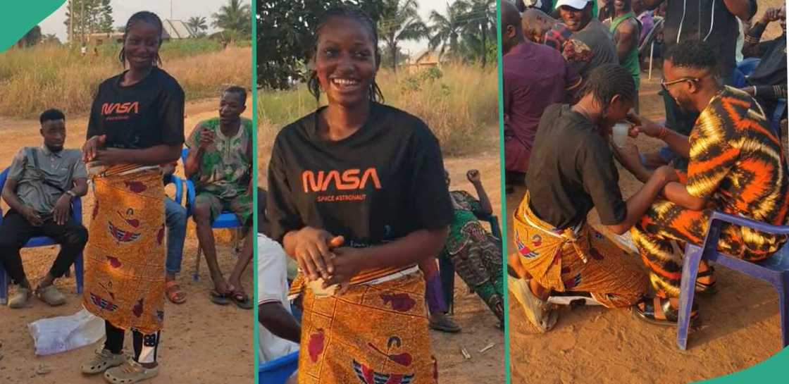 Bride's dressing during her wedding goes viral. Bride's dressing during her wedding goes viral.