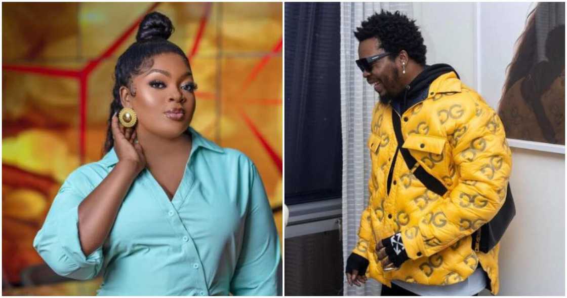 Actress Eniola Badmus and Olamide Actress Eniola Badmus and Olamide