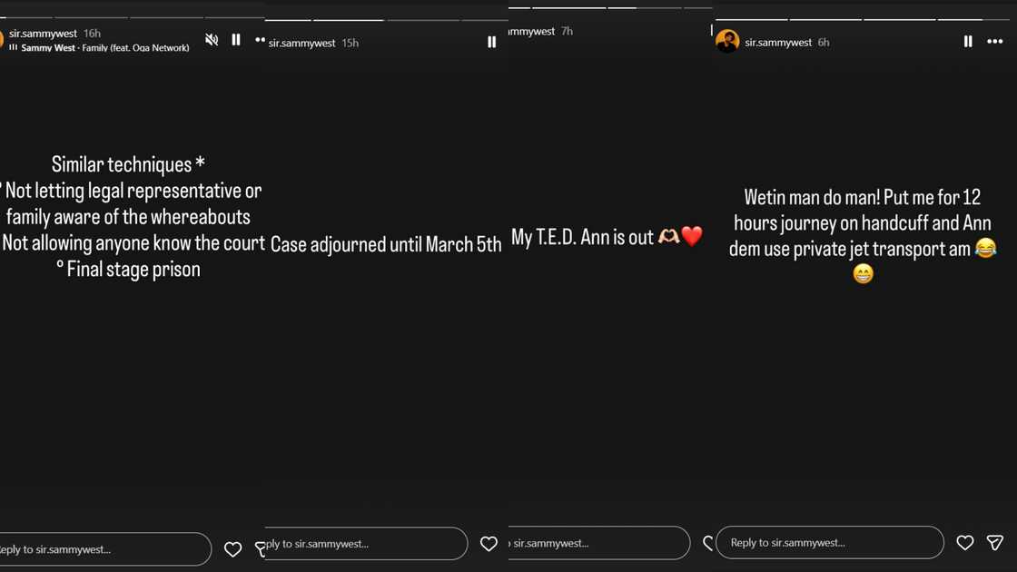 Sammy West, Ann freed after arrest tied to Ned Nwoko