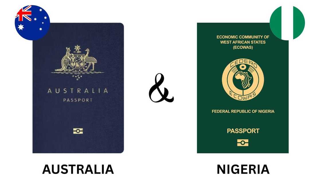 Australian and Nigerian passports Australian and Nigerian passports