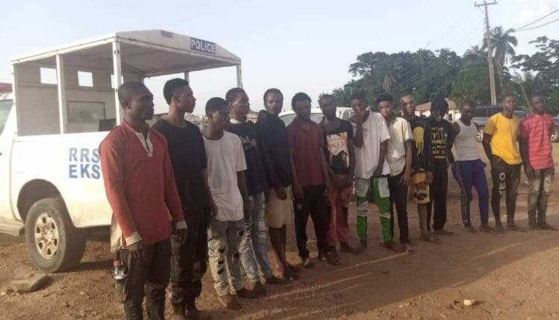 Some students have been arrested for kidnapping their colleague in Ekiti state. Some students have been arrested for kidnapping their colleague in Ekiti state.
