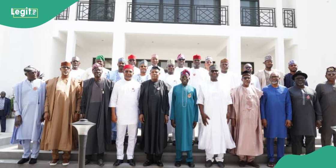 Members of the Nigerian Governors Forum (NGF) visit Tinubu in Lagos Members of the Nigerian Governors Forum (NGF) visit Tinubu in Lagos