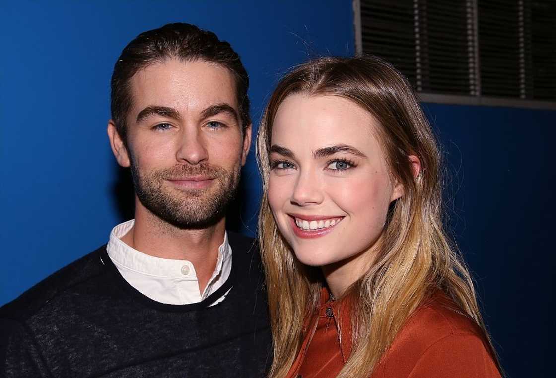 Chace Crawford and Rebecca Rittenhouse poses at the Clurman Theatre Chace Crawford and Rebecca Rittenhouse poses at the Clurman Theatre