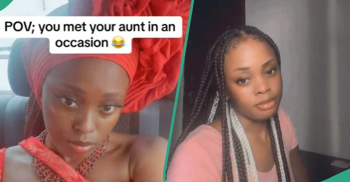 Lady gets attention with her orange attire Lady gets attention with her orange attire