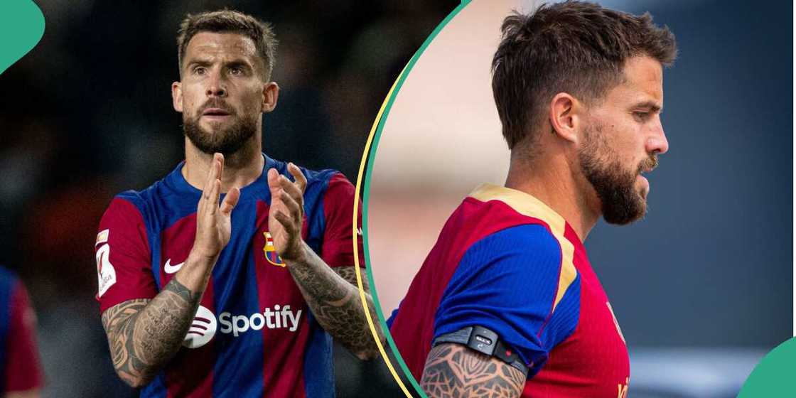 Barcelona star, Inigo Martinez, has been caught in viral video warning a fan against insulting him Barcelona star, Inigo Martinez, has been caught in viral video warning a fan against insulting him