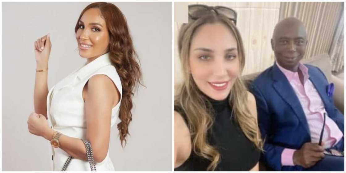 Photos of Laila and Ned Nwoko. Photos of Laila and Ned Nwoko.