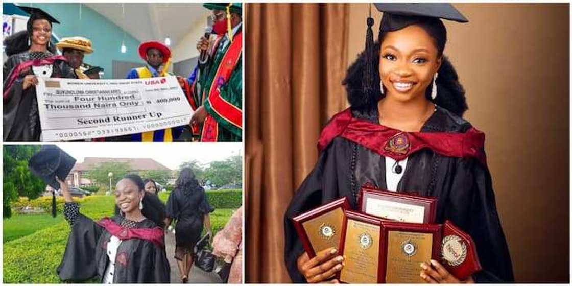 Budurwar da aka kora daga jami'a a 2016, ta kammala digiri a wata jami'a, ta samu kyautuka Budurwar da aka kora daga jami'a a 2016, ta kammala digiri a wata jami'a, ta samu kyautuka