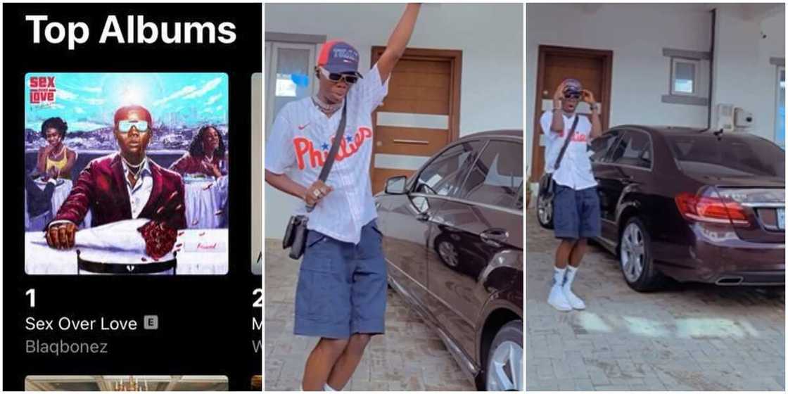 Work Hard, Ball Harder: Rapper Blaqbonez Acquires New Mercedes Benz Ride As His Album Hits Number One Work Hard, Ball Harder: Rapper Blaqbonez Acquires New Mercedes Benz Ride As His Album Hits Number One