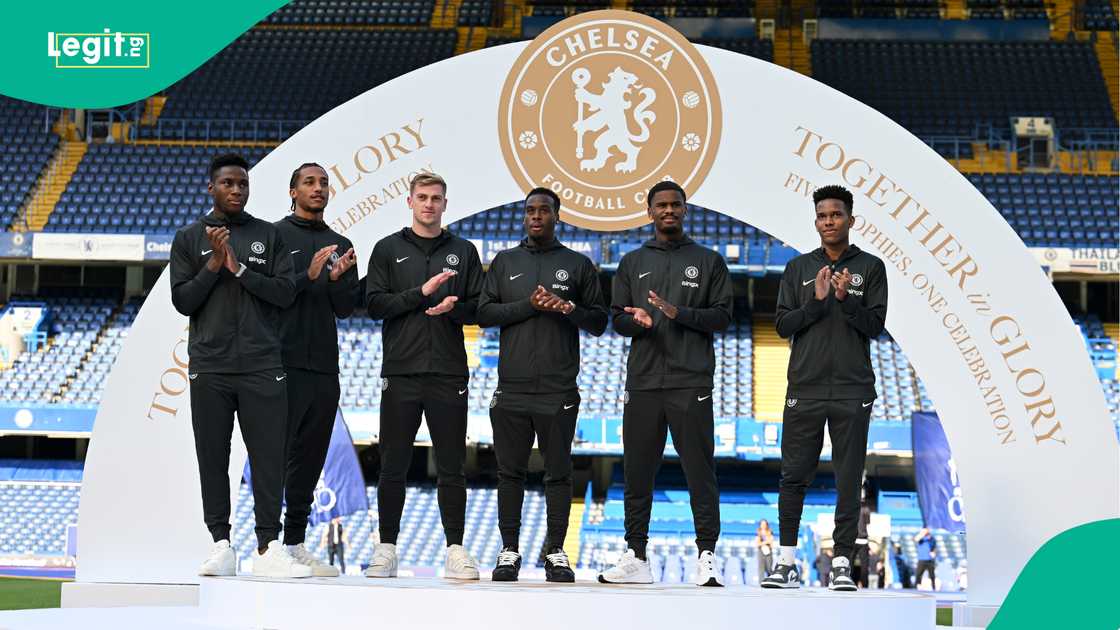 Dario Essugo, Joao Pedro, Liam Delap, Jamie Gittens, Jorrel Hato, Estevao Willian, Chelsea, Stamford Bridge.
