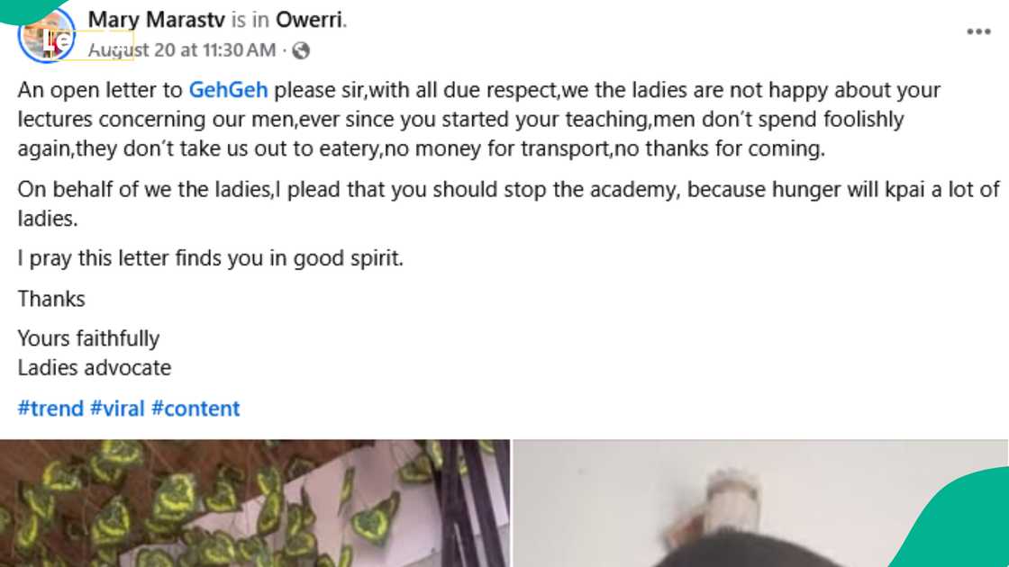 Lady sends open letter to Geh Geh regarding his teachings, urges him to put a stop to it Lady sends open letter to Geh Geh regarding his teachings, urges him to put a stop to it