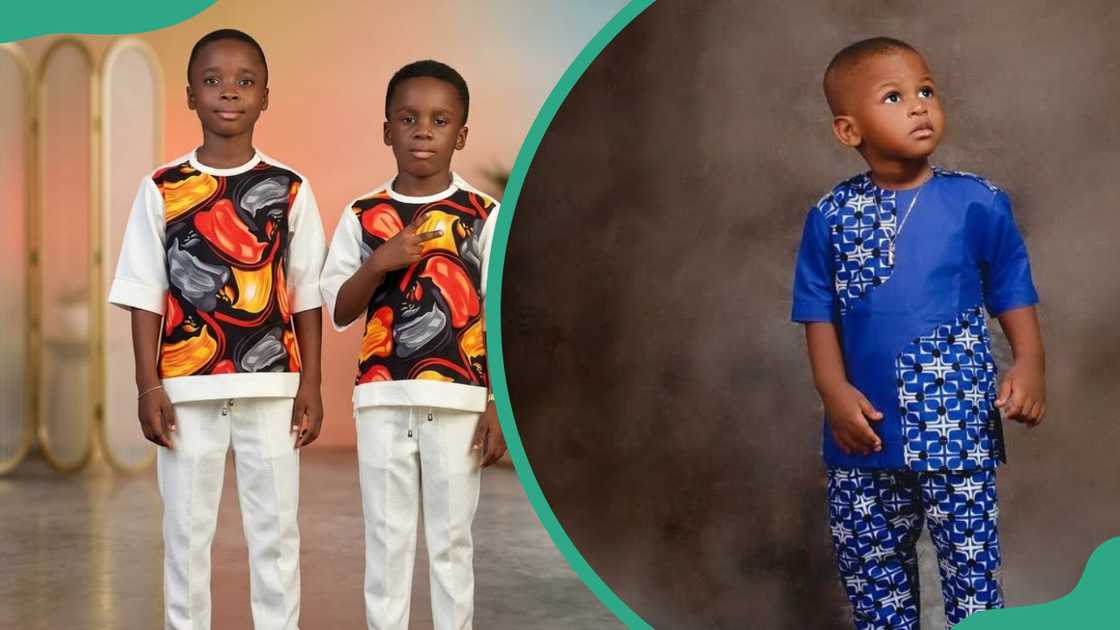 Boys wearing Nigerian native styles