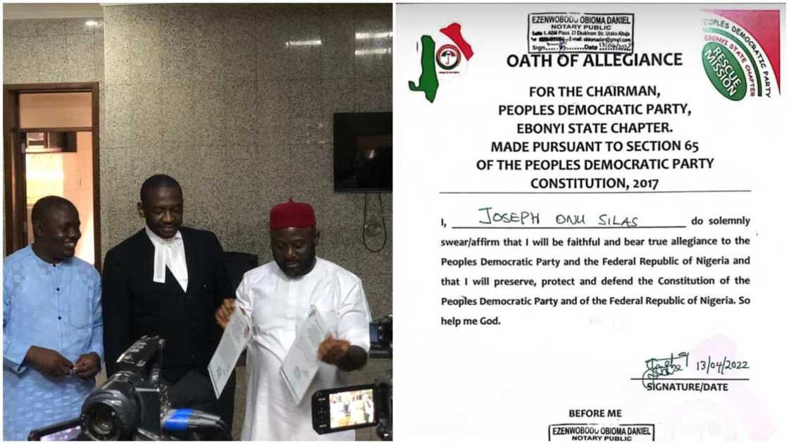 PDP, Ebonyi Chairman, Tochukwu Okorie, Silas Onu, Federal High Court Abuja, Sack