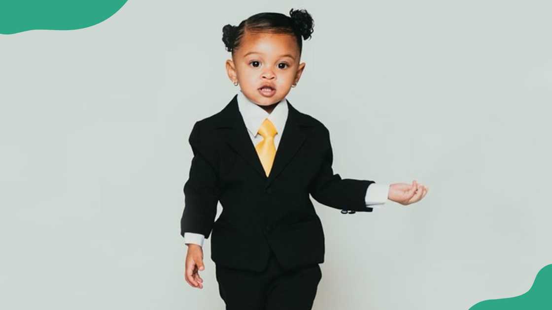 Usher's daughter, Sovereign Bo Raymond.