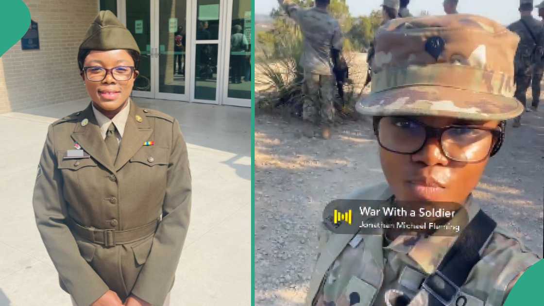 Lady joins US Military.