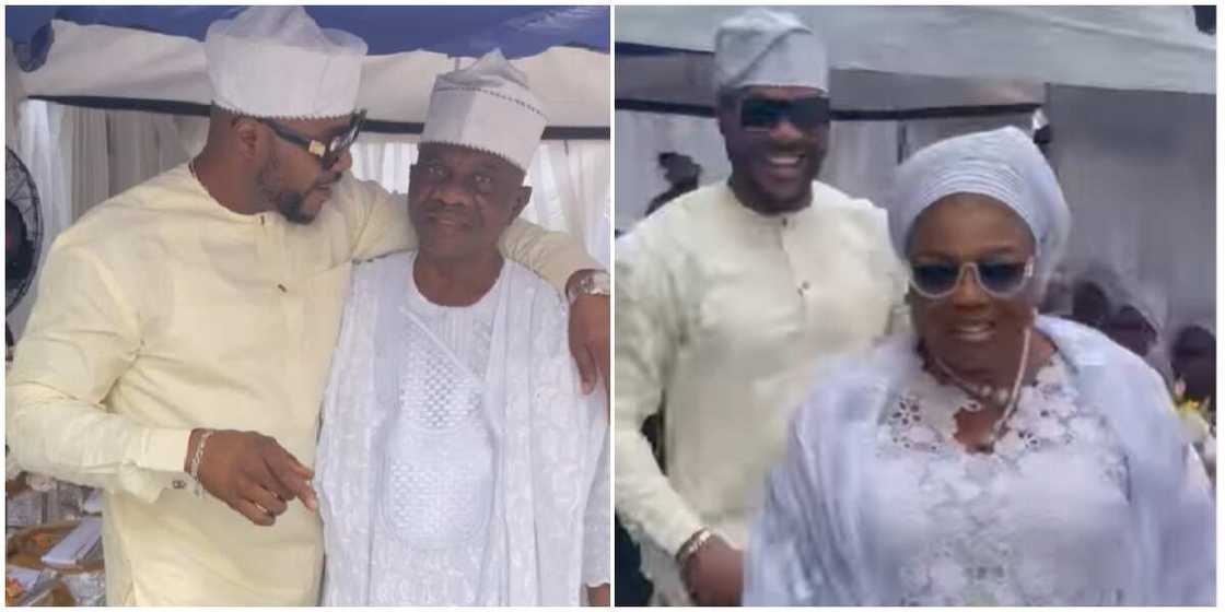 Actor Bolanle Ninalowo and his parents