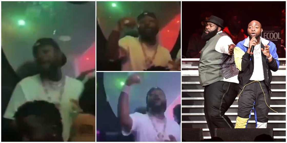 Davido captured singing Wizkid's song at event