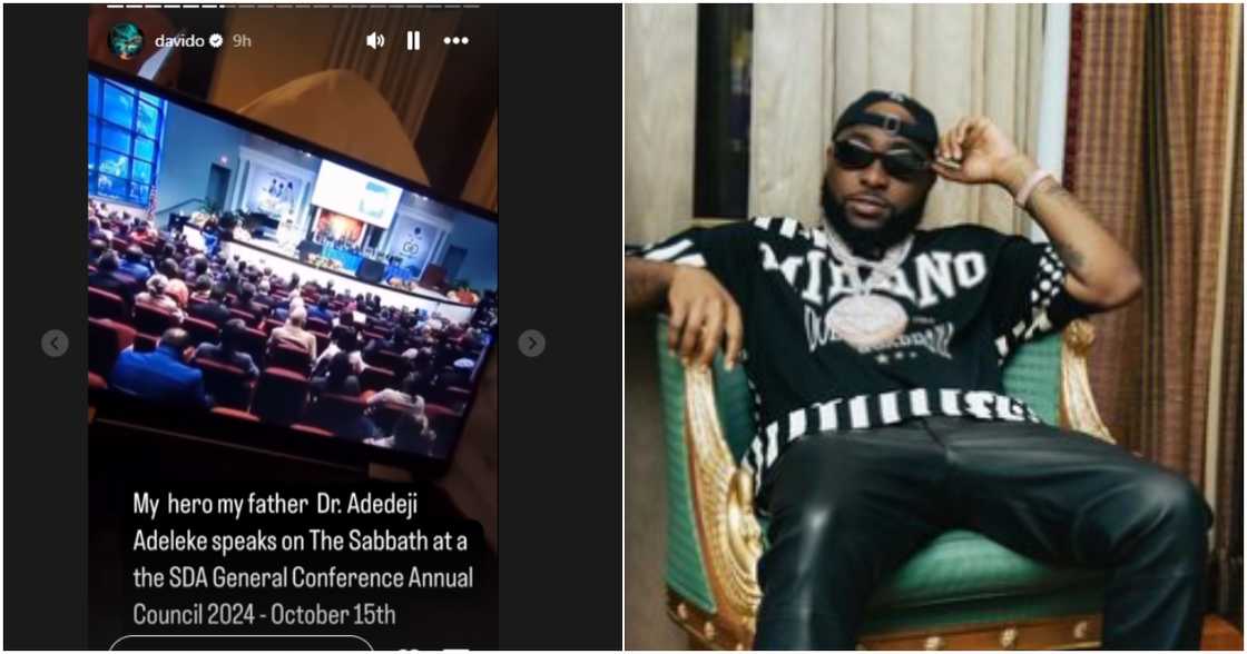Davido hails dad, Davido Davido hails dad, Davido